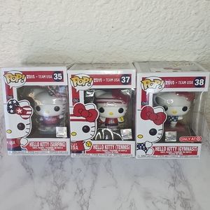 FunkoPop Hello Kitty TEAM USA 3 pc